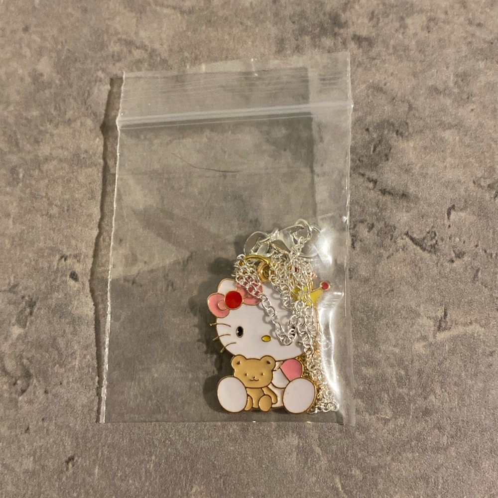 Hello Kitty Pink Teddy Charm Necklace - Picture 4 of 4